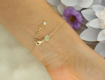 Oryginalna bransoletka Nomination Italy z kolekcji Petit Sparkle. Srebro 925 pozłacane 18K złotem, zawieszka w kształcie gwiazdki zdobiona cyrkoniami. Regulowana długość 16–19 cm. Idealna na prezent (1).jpg